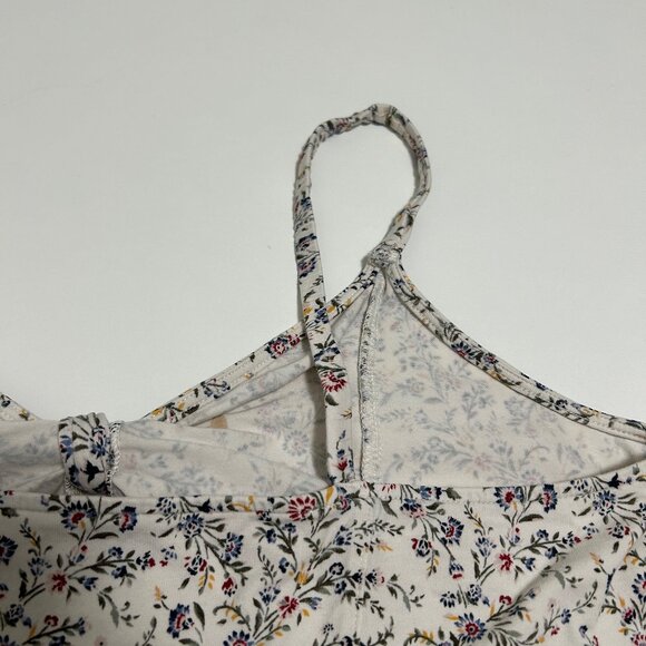 EUC American Eagle XXL Tie-Front Tank Top with Delicate Floral Pattern - Picture 11 of 13